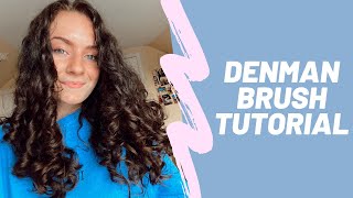 How I Curl My Hair Using A Denman Brush! Heatless Curls, 2c-3a