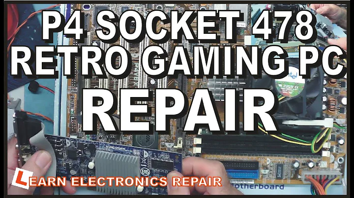 Retro Gaming PC Repair. ASUS P4V8X-X Pentium 4 Socket 478