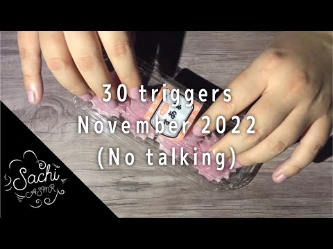 ASMR 30 triggers November 2022(No talking)