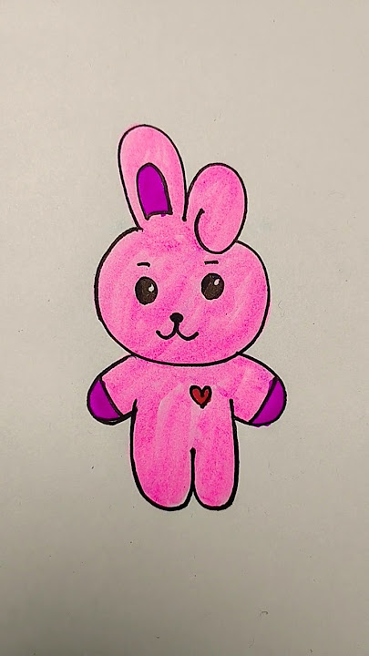 Cute rabbit drawing step by step #drawings #art #trending
