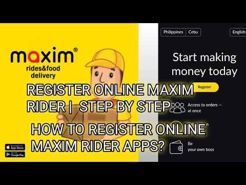 How to register Online Maxim Apps Rider | TAXSEE DRIVER | STEP BY STEP