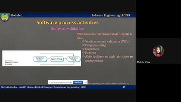 Lecture Video 1.2.7 - Software Validation