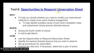 Understanding how to use data to monitor and adjust the classroom management plan-Part II