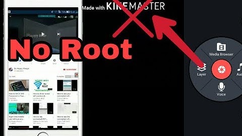 How to remove kinemaster water mark and add video layer | No Root