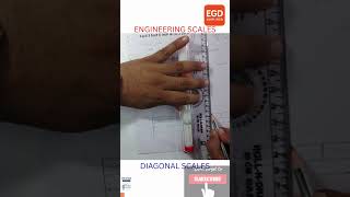 How to Draw a Diagonal Engineering Scale #EGD #simplifiedegd #shorts#viral #reels