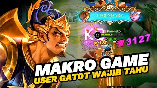 USER GATOT WAJIB TAHU | Makro Play Gatotkaca Gendong Dark System