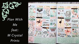 Plan With Me |Recollections Planner feat: M Crystal Prints | #inNoutplannerchallenge