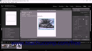 Lightroom Classic CC Tutorial The Layout Panel in the Print Module Adobe Training