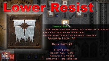 D2R Skills & Abilities - Lower Resistance Curse (Necromancer)