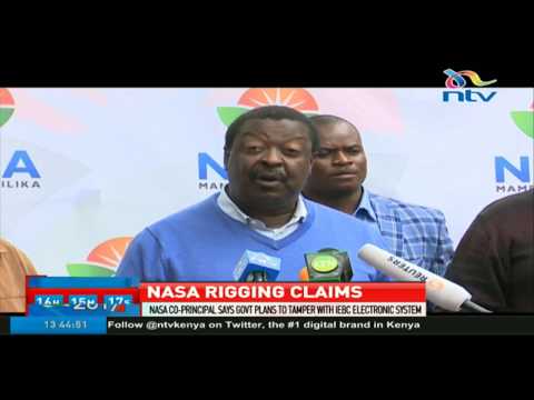 Nasa co-principal says government plans to tamper with IEBC electronic system