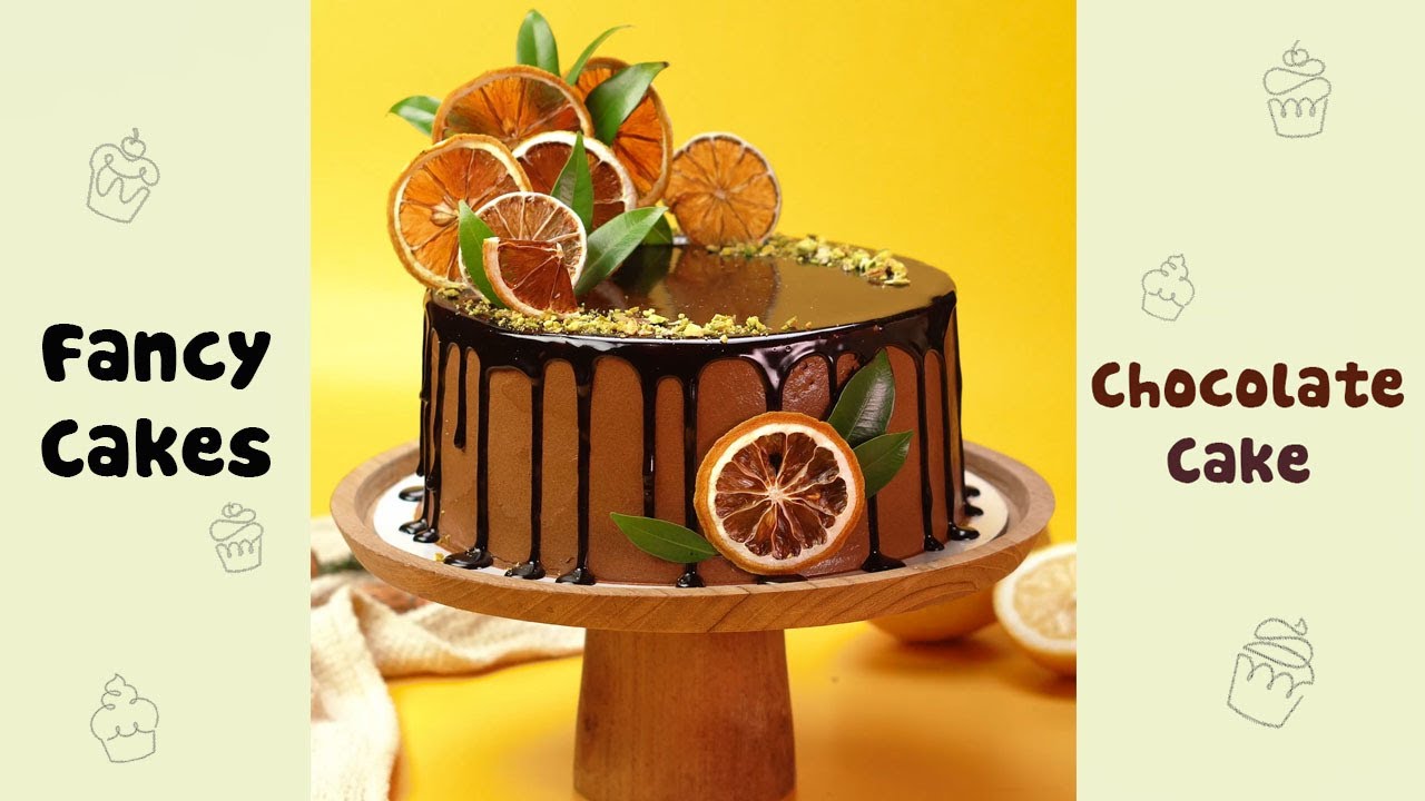 Orange Chocolate Cake Decorating - YouTube