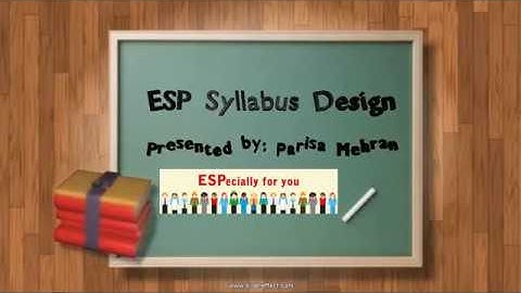 ESP Syllabus Design