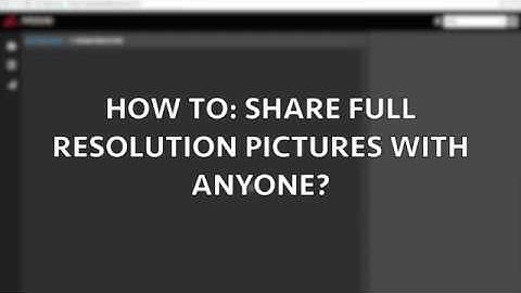 How to: Share your full resolution pictures with Prodibi?