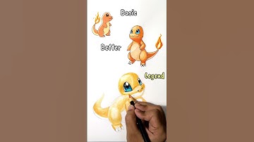 Drawing Charmander in Different Styles #pokemonart #pokemondrawing