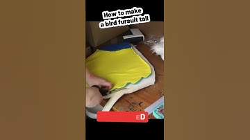 How To Make A Bird Fursuit Tail #fursuitmaker #fursuit #costume #howto #tutorial