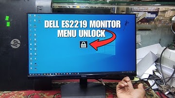 Monitor Service Dell ES2219 Menu Unlock 🔓 | Created by Afjal Hossain