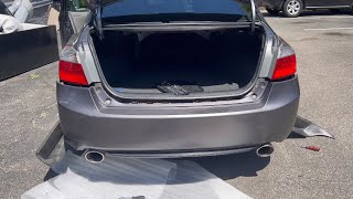 How to install or replace the rear bumper on a Honda accord