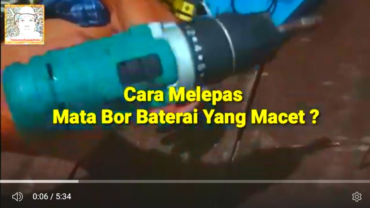 Cara Membuka Mata Bor Baterai Yang Macet? - YouTube