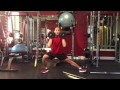 Dumbbell Front Rack Cossack Squats