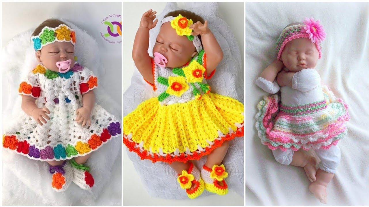 baby girl crochet dresses \beautiful crochet dress/(dress design ideas