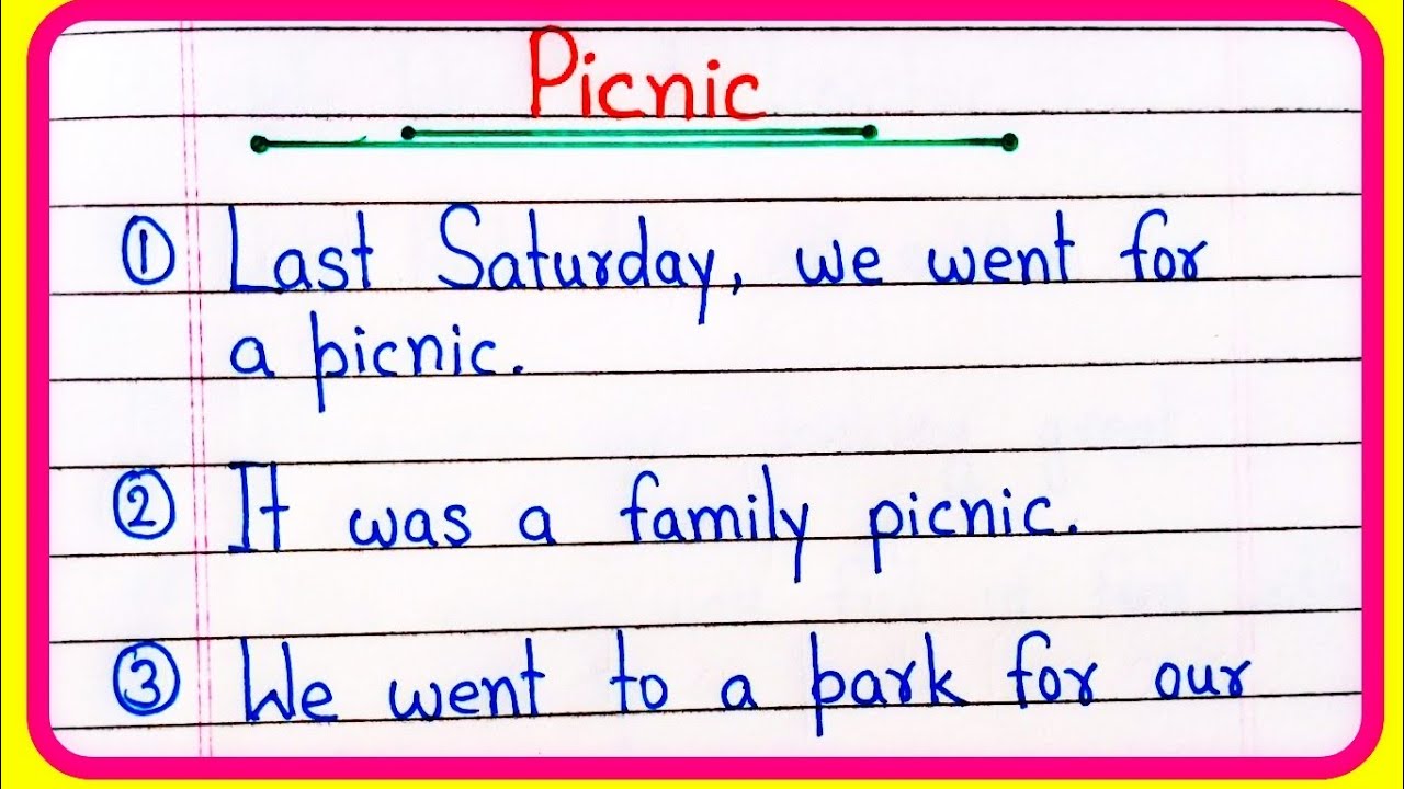 a family picnic essay for class 3