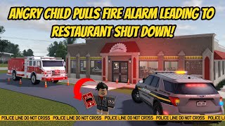 Greenville, Wisc Roblox l Restaurant Grand Opening FIRE ALARM Evacuation PRANK Roleplay