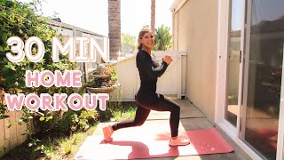 30 MIN FULL BODY HOME Workout // No Jumping, No Noise, Low Impact