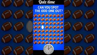 Can You Find The Odd One 🏈? #shorts #quizchallenge #riddles #shortsfeed.