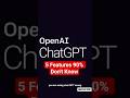5 ChatGPT features 90% of users don't know exist 🤯 #shorts