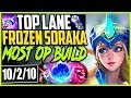 TOP LANE WINTER WONDER SORAKA | MOST OP SORAKA SEASON 9 BUILD | LoL Top Soraka Season 9 Gameplay