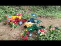 Toy Cars Race Monster Truck  Flying Car Volvo School Bus | JCB 3DX | John Deere Tractor | Toto Toys