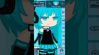 making ocs out of songs part 1 (I&#39;m thinking miku) #shorts #viral #miku #gacha #character #song #yay