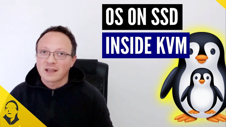 HOW TO BOOT REAL UEFI SSD operating system inside KVM QEMU host