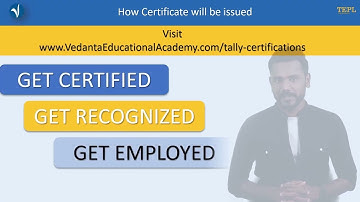 Tally Official Verifiable Certifications - with Videos, Resources, Job Portal Access