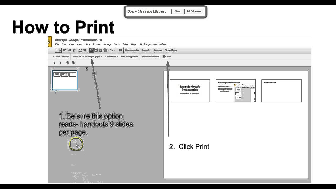 How To Print Google Presentation As Flashcards Youtube