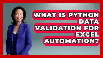 What Is Python Data Validation For Excel Automation? - Python Code School