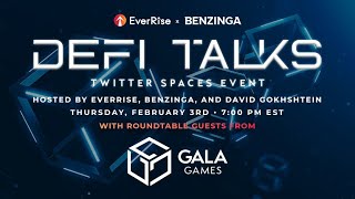 DeFi Talks with Benzinga & David Gokhshtein featuring guests from Gala Games
