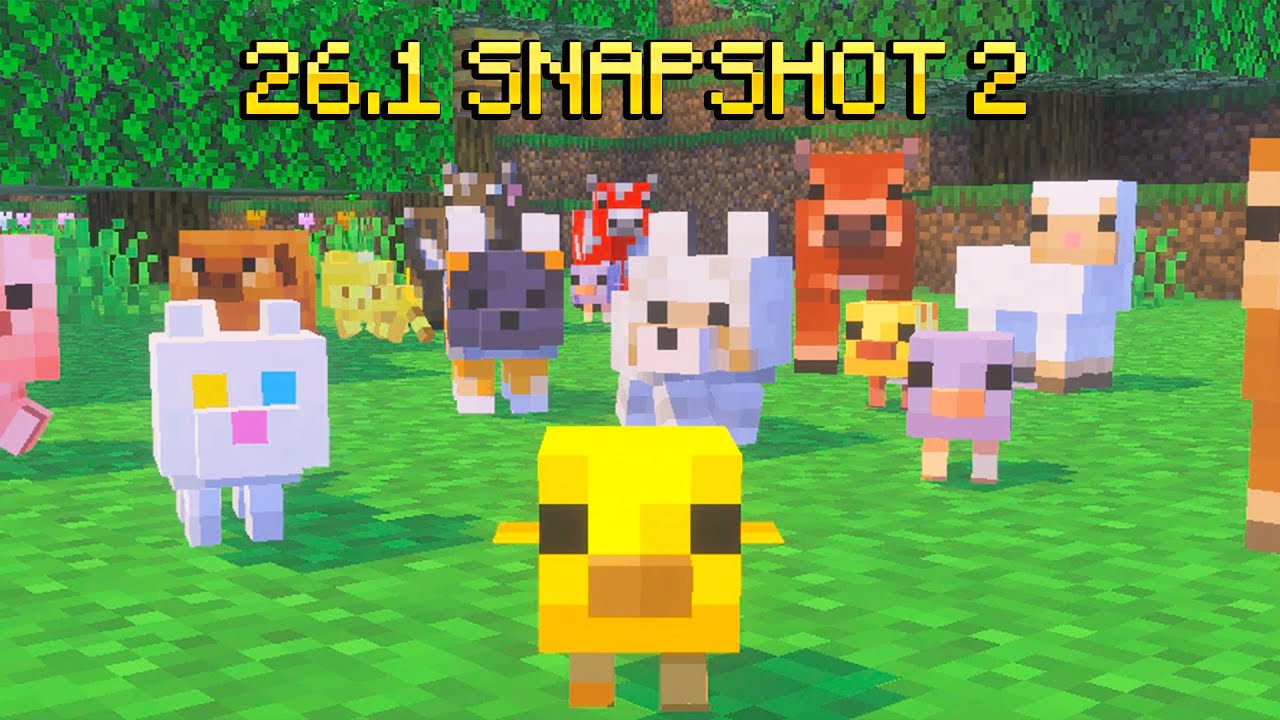 Así se ven ahora los MOBS bebés en la nueva SNAPSHOT de MINECRAFT