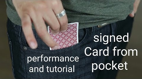 Signed Card from pocket,ish👍 gimmick card trick tutorial