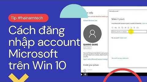 Hướng dẫn đăng nhập tài khoản microsoft