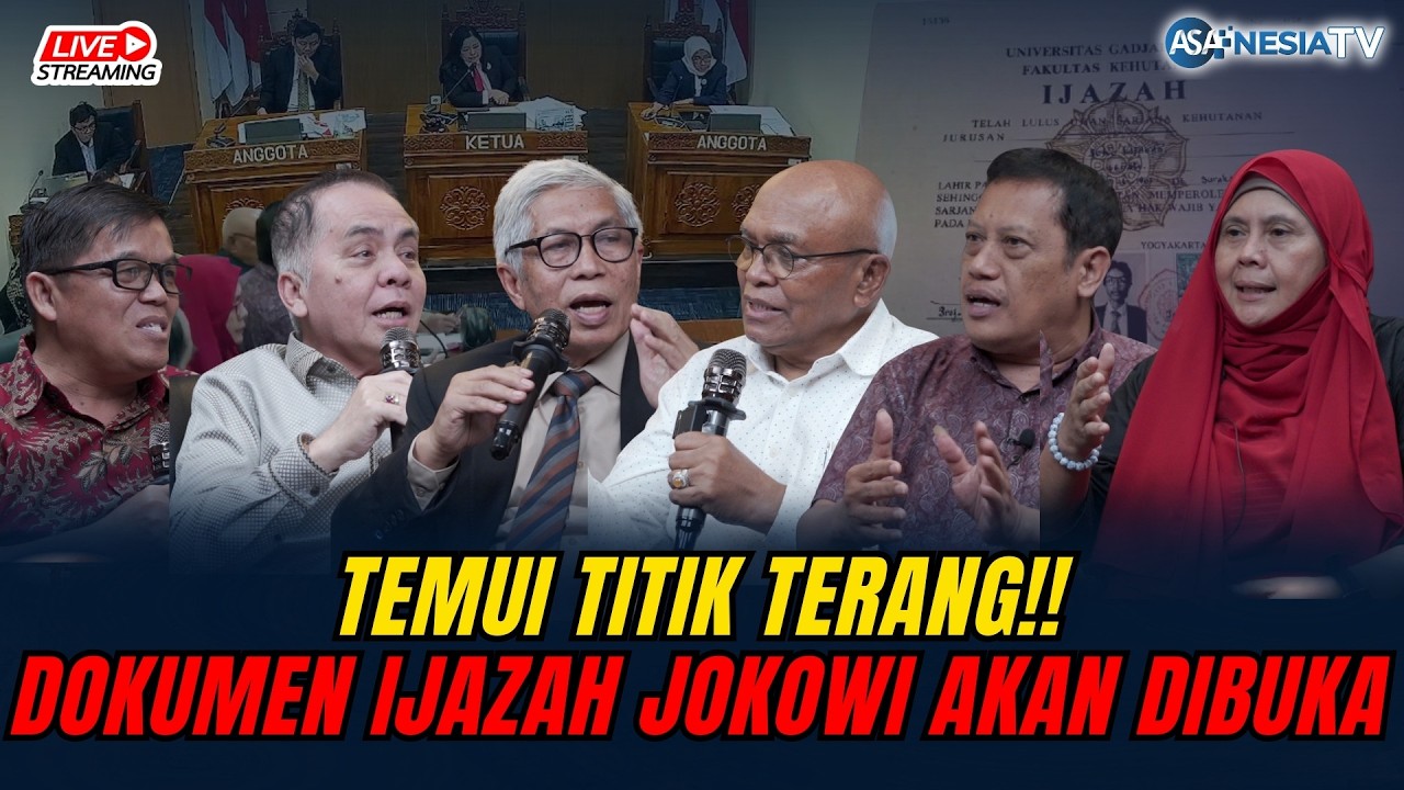 Dokumen Ijazah Jokowi Akan Dibuka. Kasus Ijazah Jokowi Temui Titik Terang!!
