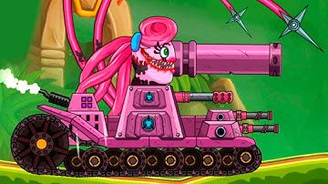 BOSS MOMMY LONG LEGS vs MAX LEVEL TANKS in TANK COMBAT: WAR BATTLE