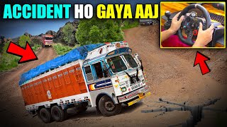 Indian Truck Ka Aaj Toh Bohat Bada Accident Ho Gaya Gameplay With Logitech G29 screenshot 4