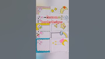 10cute cartoon border designs.. #shortsfeed