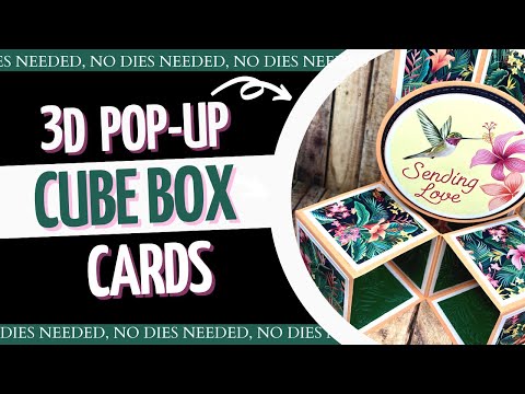 3D POP-UP CUBE Box Card | Different from before!