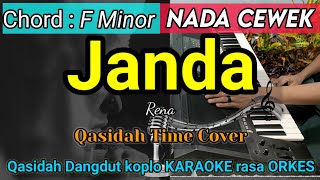 JANDA - Rena KARAOKE Koplo Rasa Orkes Adem | Nada Cewek