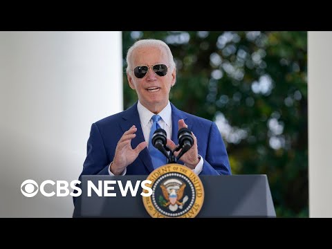 CBS News Poll: Biden's approval rating on the upswing.