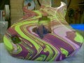 Swirling4 colour ibanez prestige guitar body swirl