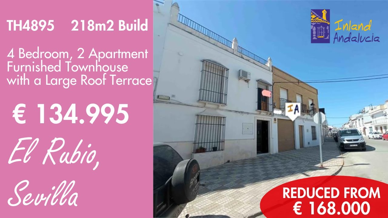 Quality Furnished 4 Bed 2 Bath House ( 2 Apts. ) Property for sale in Spain inland Andalucia TH4895