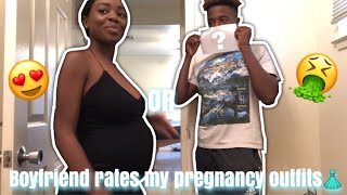 Boyfriend Rates My Pregnancy Outfits👗